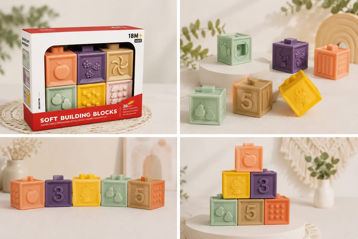 Cuburi din silicon – Set de 6 bucăți