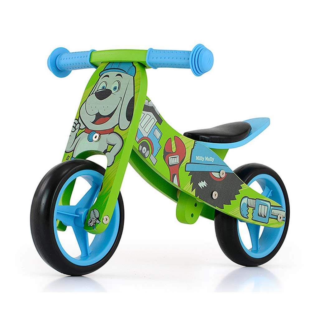 Bicicletă multifuncțională din lemn pentru copii Milly Mally Jake