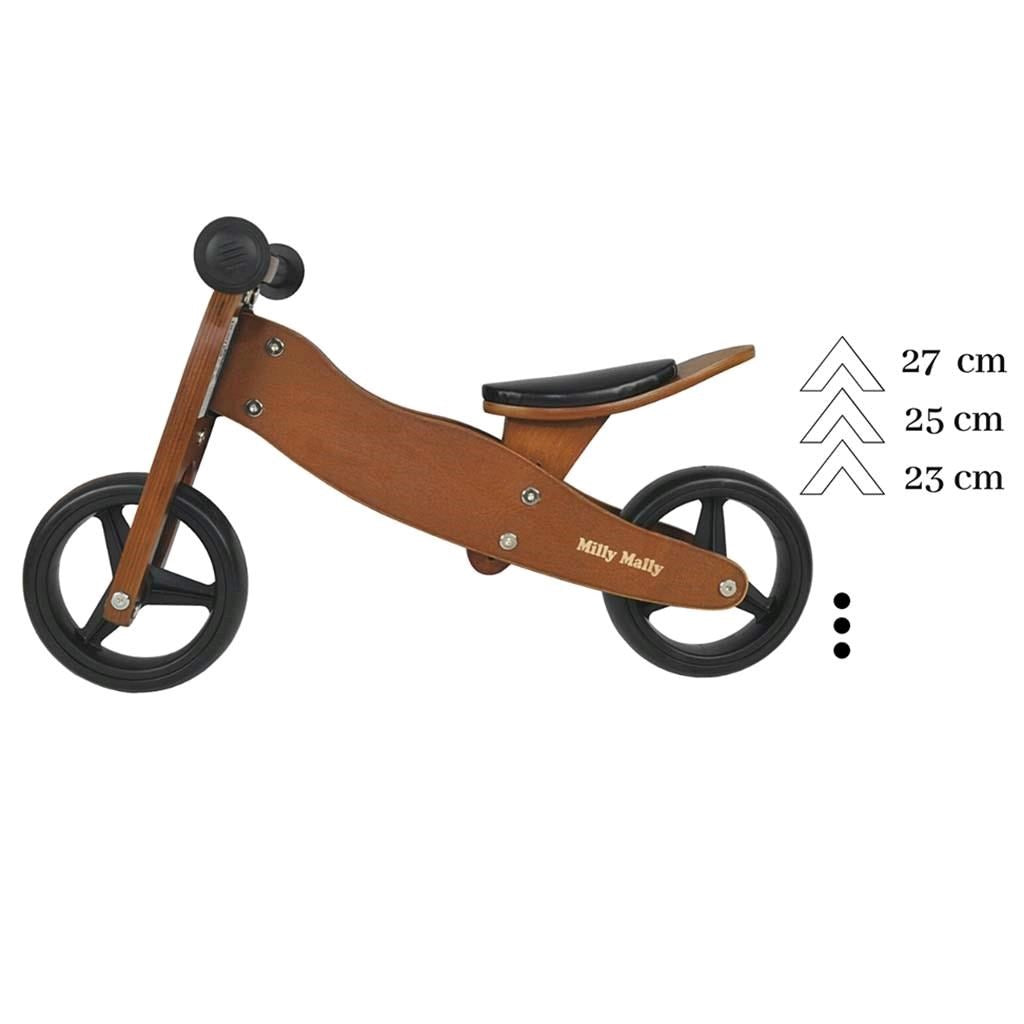 Bicicletă multifuncțională din lemn pentru copii Milly Mally Jake