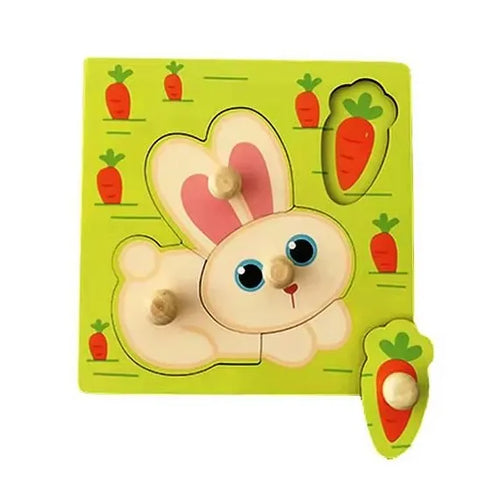 Baby Puzzle – Puzzle din lemn cu încastru