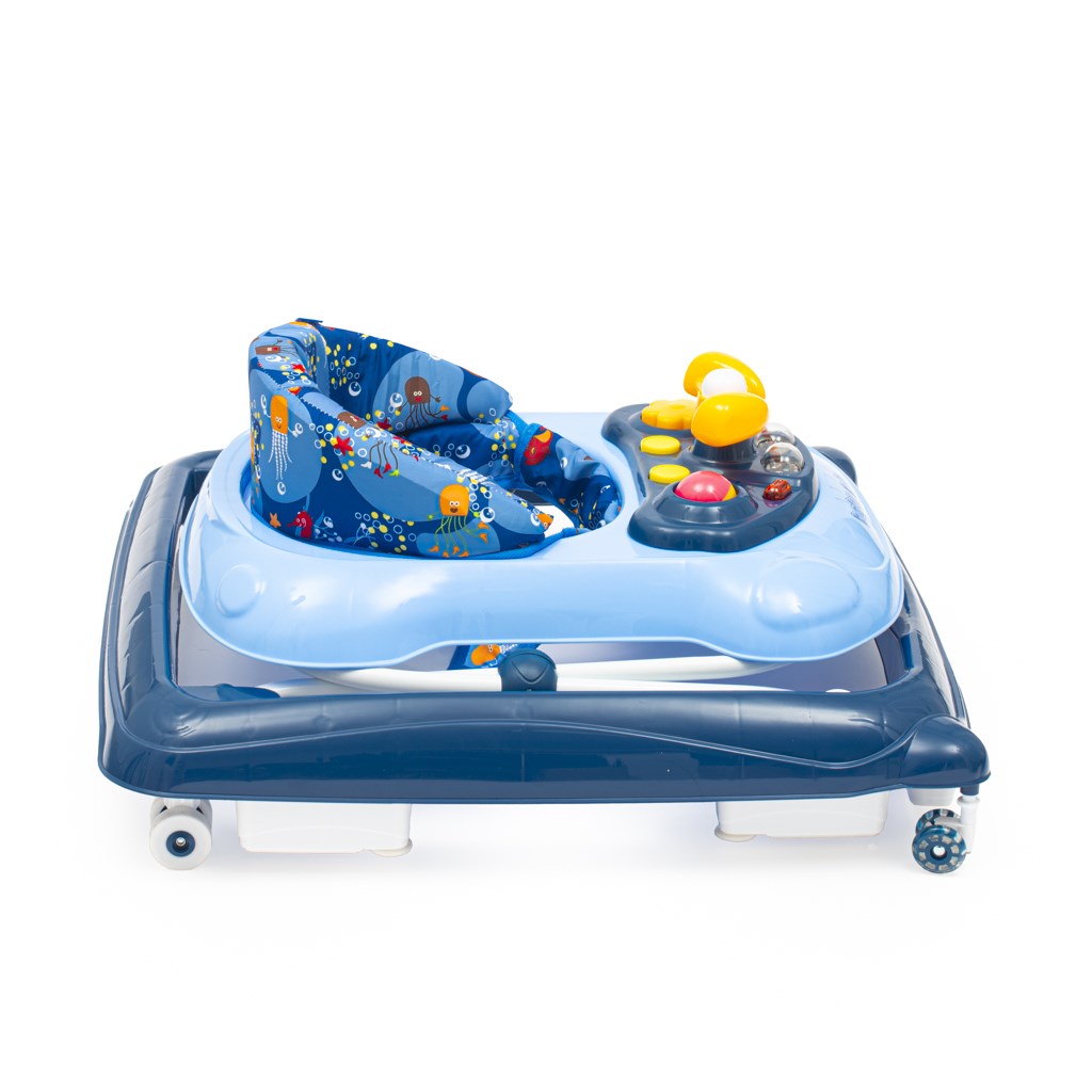 Premergător multimedia pentru bebeluși Baby Mix cu roți din silicon