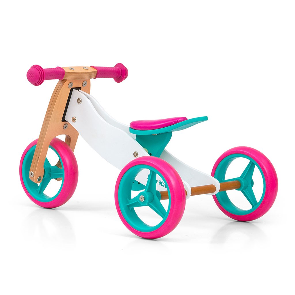 Bicicletă multifuncțională din lemn pentru copii Milly Mally Jake