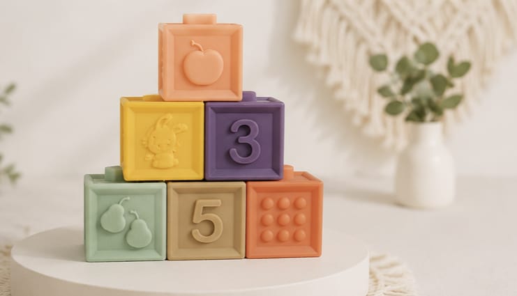 Cuburi din silicon – Set de 6 bucăți
