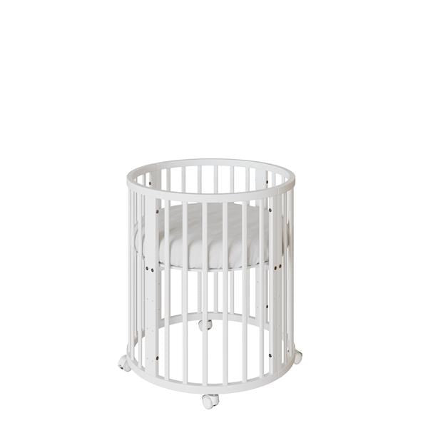 Pătuț oval extensibil 3 în 1 pentru copii + saltea New Baby