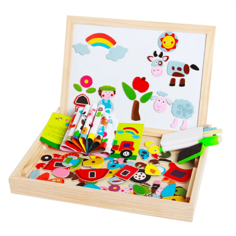 Tăblița Montessori din lemn – Fermă