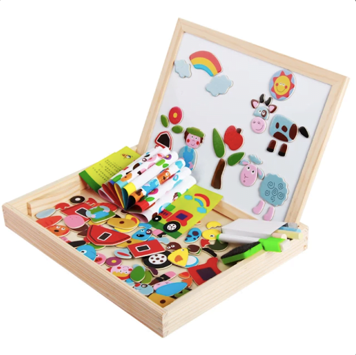 Tăblița Montessori din lemn – Fermă