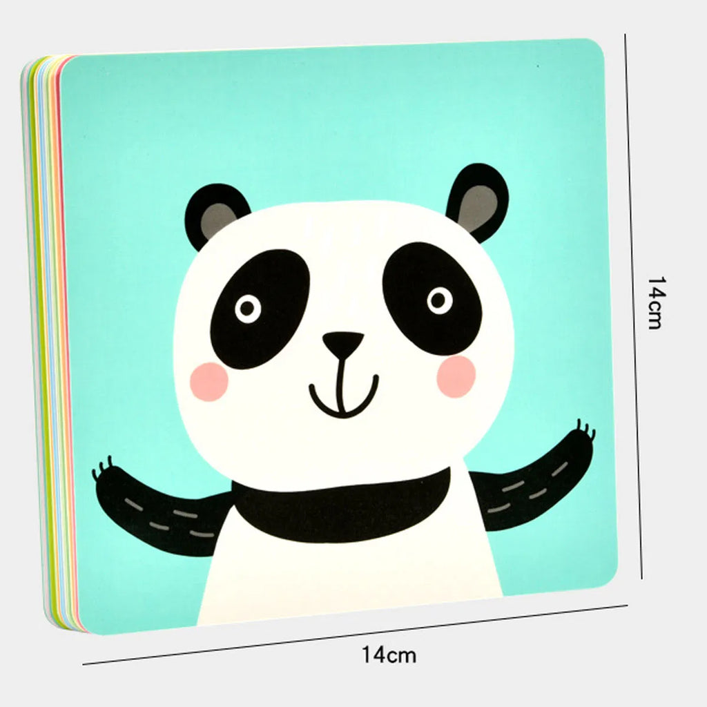Set 20 Carduri pentru stimulare vizuală, 40 imagini multicolore, 6 – 12 luni