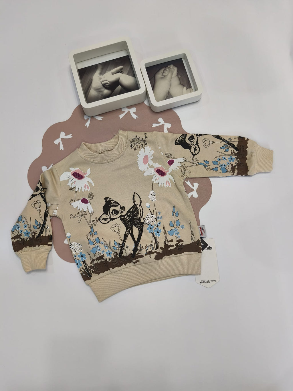 Set bluză și pantaloni cu imprimeu Bambi
