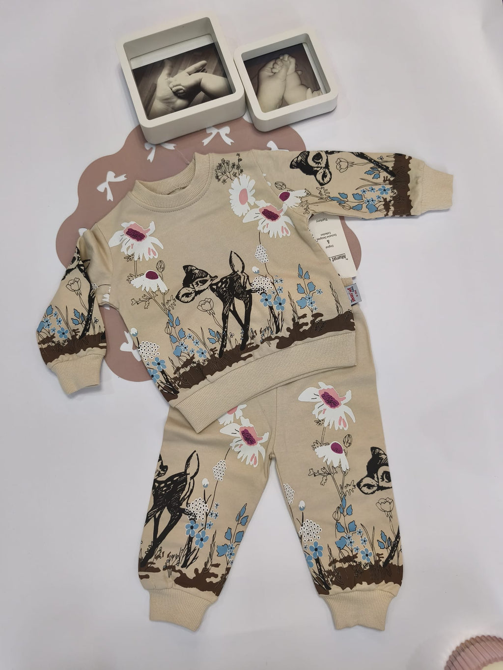 Set bluză și pantaloni cu imprimeu Bambi