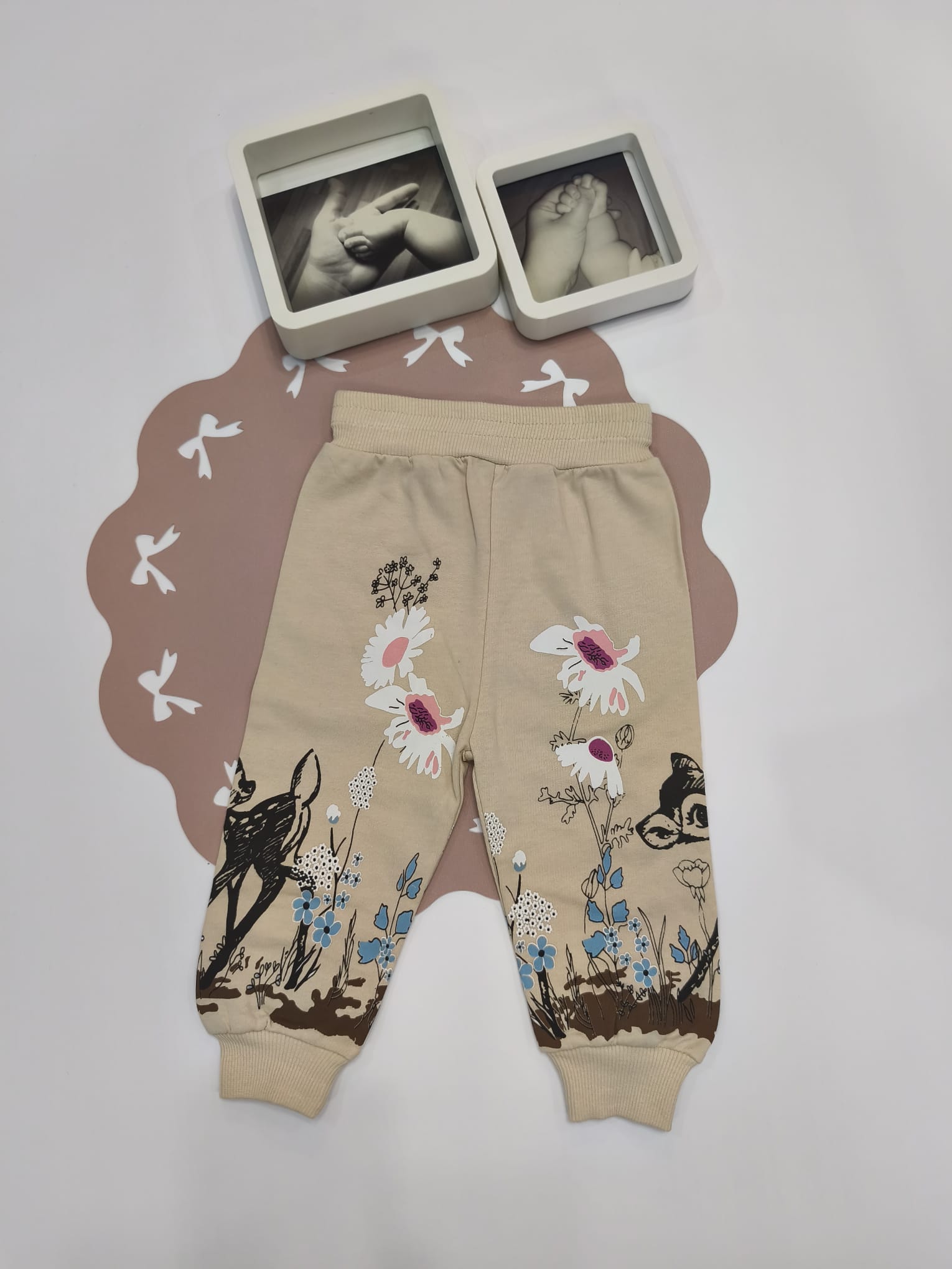 Set bluză și pantaloni cu imprimeu Bambi
