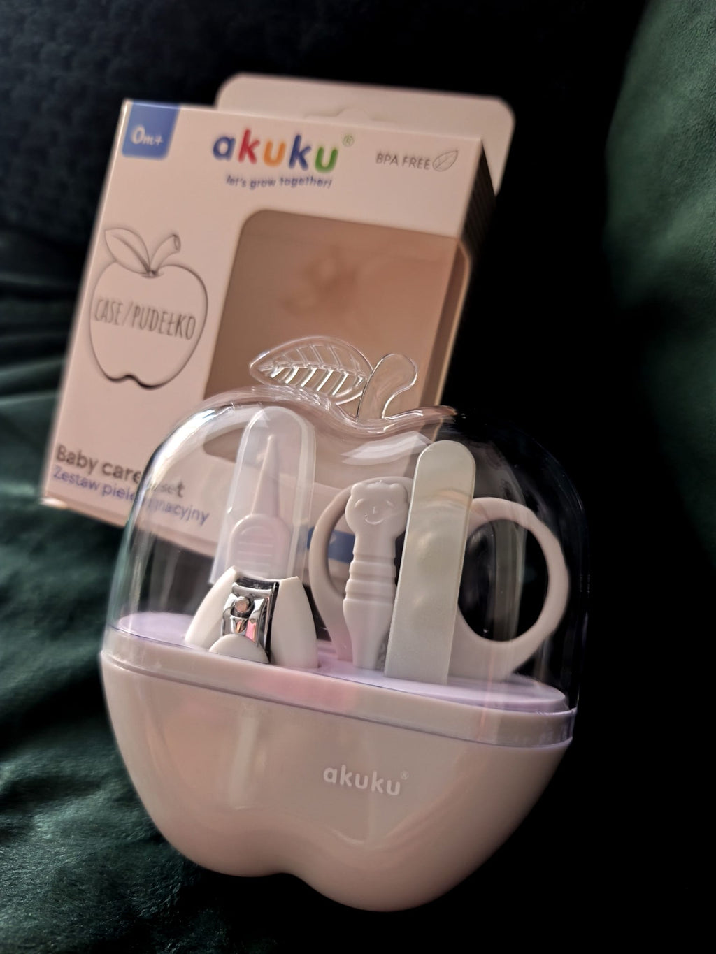 Set de manichiura Akuku in cutie mar