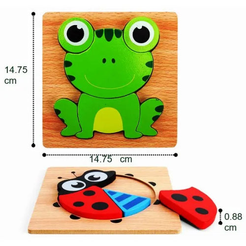 Baby Puzzle din lemn cu piese mari