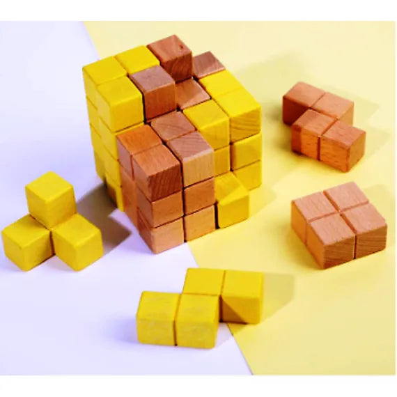 Cub Logic din lemn – Joc educativ pentru copii