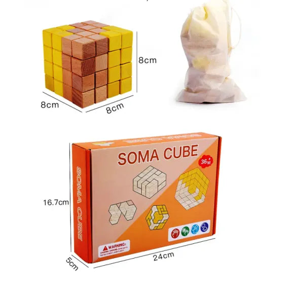 Cub Logic din lemn – Joc educativ pentru copii