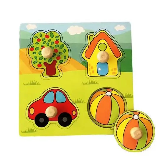 Baby Puzzle Încastru din Lemn