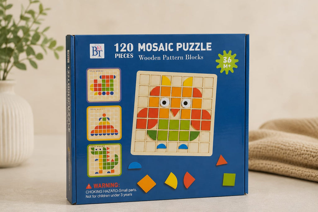 Mozaic Puzzle din Lemn – 120 de piese